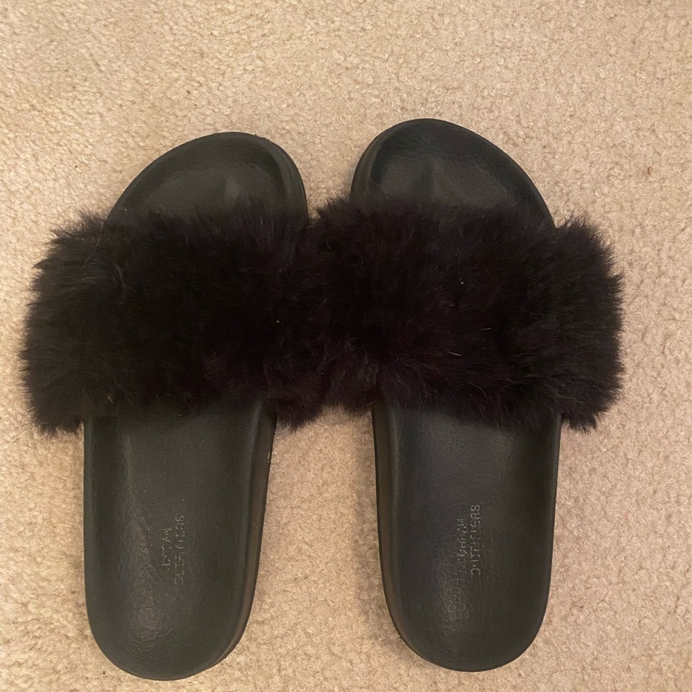 Black Fur Slides